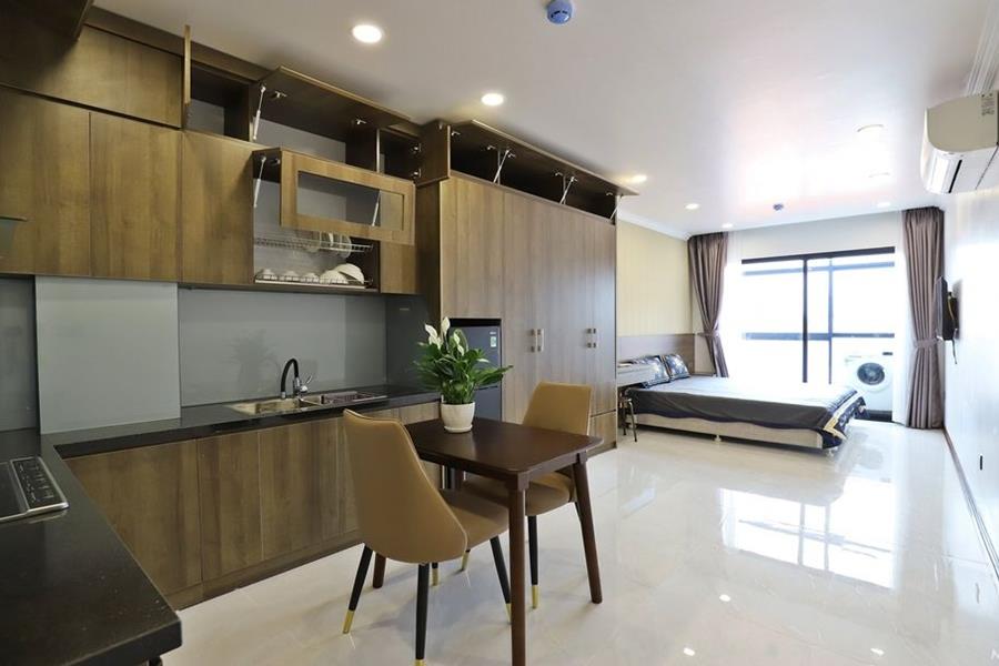Lovely & furnished studio apartment for lease in Nam Trang, Truc Bach