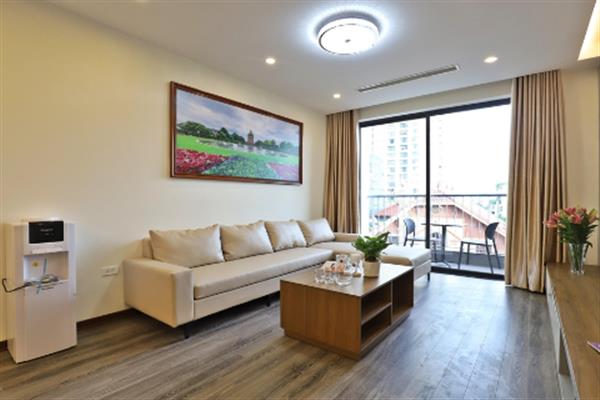 High floor 02 bedroom apartment with decent balcony on Tay Ho road.