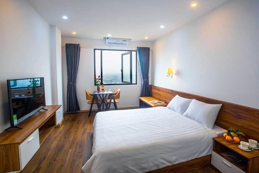 Airy and bright studio apartment for rent in Tu Lien Tay Ho Ha Noi.