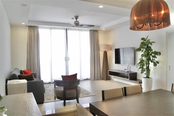 Morden style serviced apartment for rent in Hoan Kiem district, 2 bedrooms, furnished