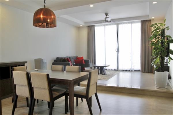 Morden style serviced apartment for rent in Hoan Kiem district, 2 bedrooms, furnished