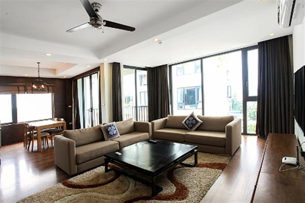 Elegant, stunning 03 bedroom apartment for rent in Xom Chua. High floor