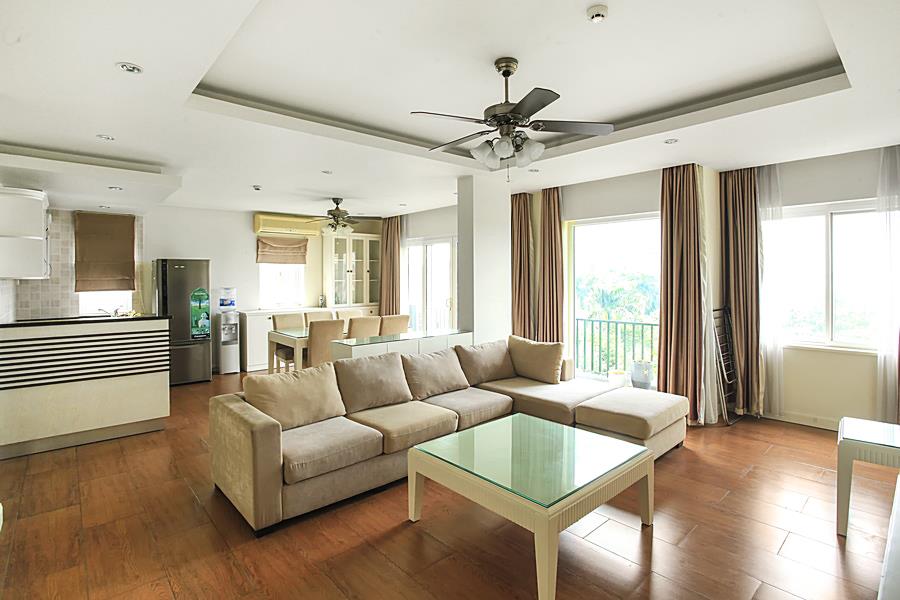 Spacious & airy 02 bedroom serviced apartment in To Ngoc Van, Beautiful view