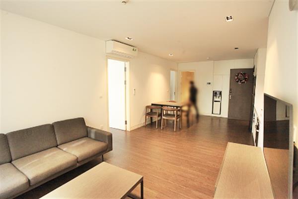 Elegant interior 2-bedroom apartment with balcony on To Ngoc Van
