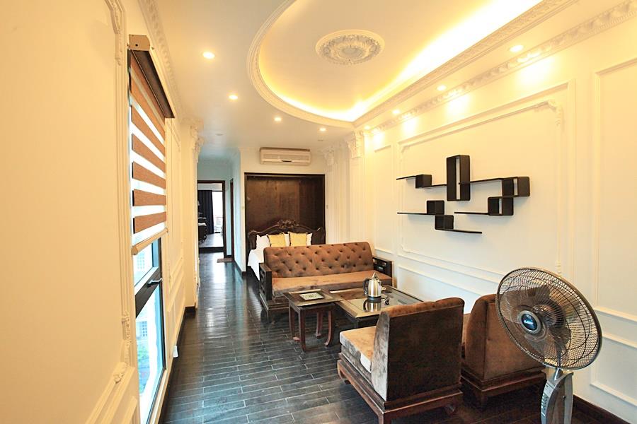 Classic 1-bedroom apartment, balcony with city view in Hang Than street. Ba Dinh District