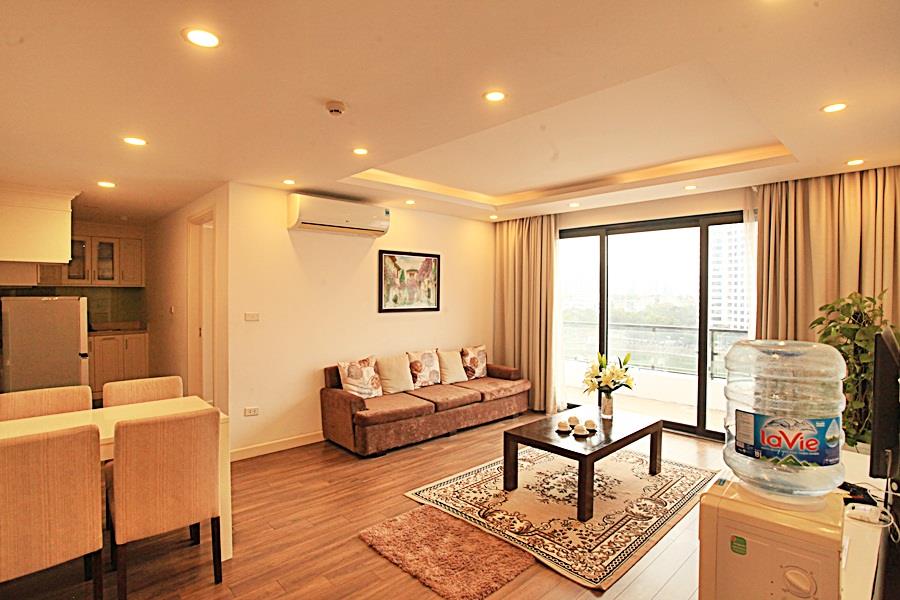 Ngoc Khanh lake view 2 bedroom apartment on Pham Huy Thong, beautiful balcony