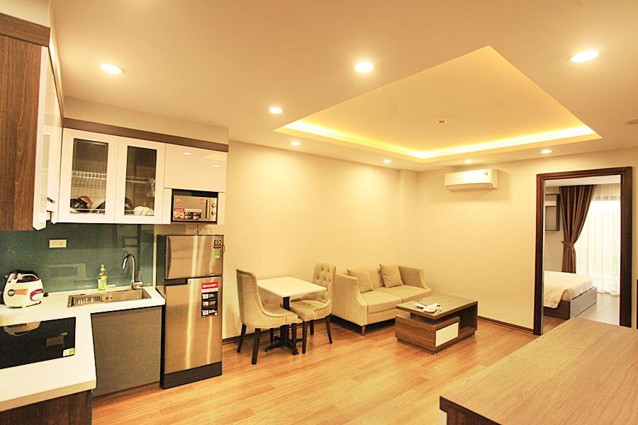 One bedroom serviced apartments for rent on Kim Ma Street, Ha noi. Fully furniture