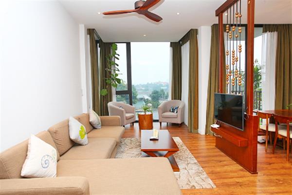 Fully serviced apartment in Xom Chua, Tay Ho, 3 bedroom - beautiful view