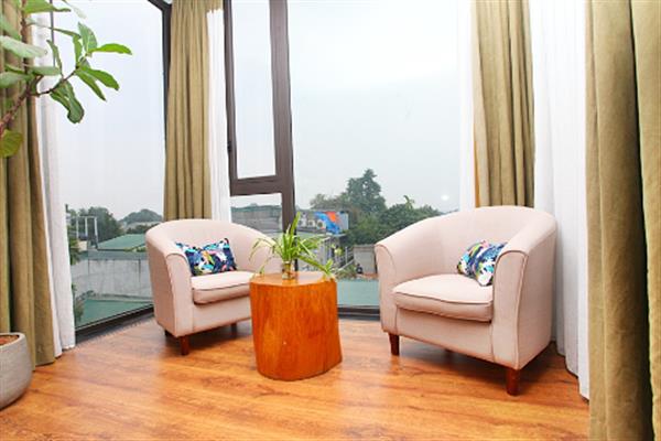 Fully serviced apartment in Xom Chua, Tay Ho, 3 bedroom - beautiful view
