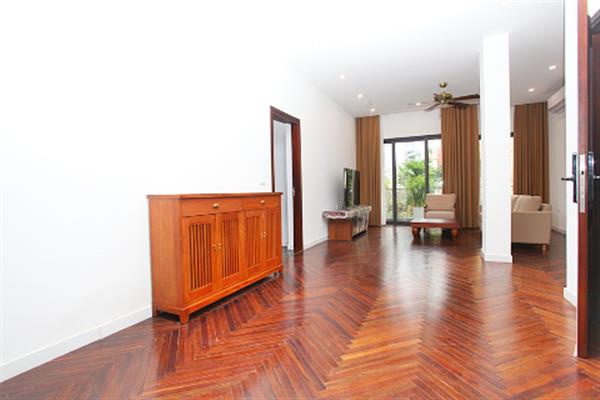 Huge balcony green view 4-bedroom apartment on Tay Ho street. modern & bright