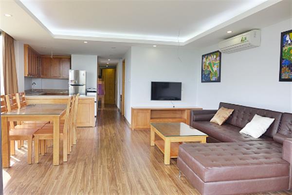 Beautiful lake view apartment for rent in Nhat Chieu Street, 2 bedrooms