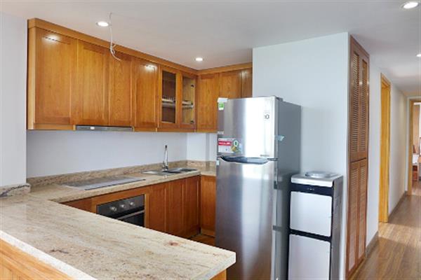 Beautiful lake view apartment for rent in Nhat Chieu Street, 2 bedrooms