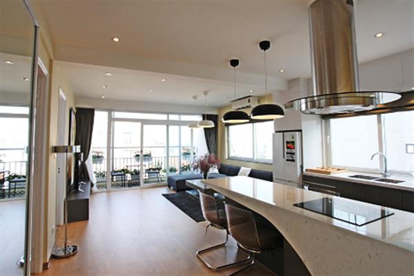 Beautiful 2 bedroom apartment for rent in To Ngoc Van, balcony