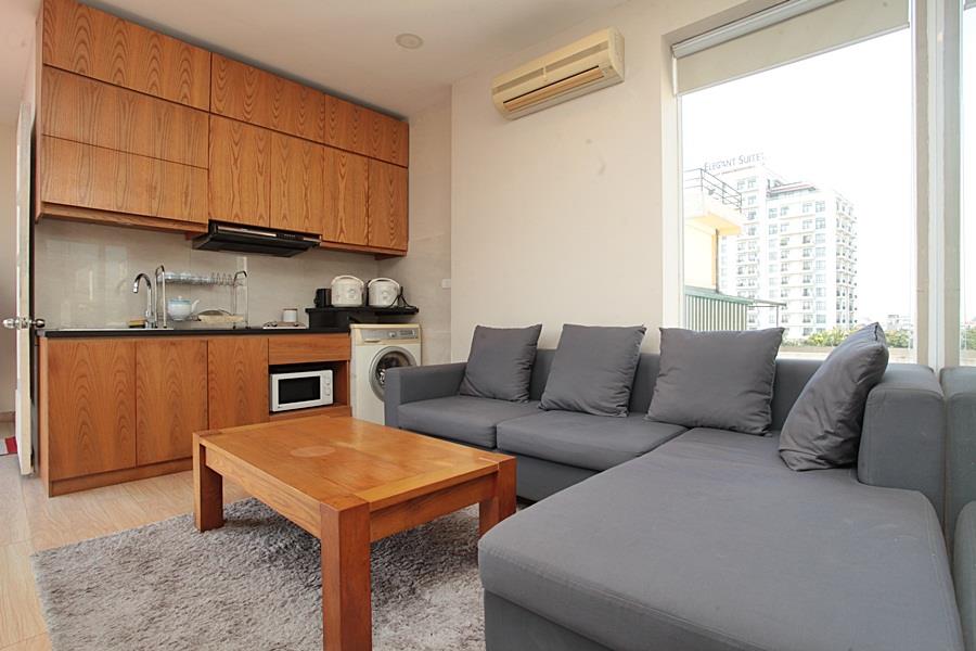 Attractive studio apartment on Dang Thai Mai street, high floor