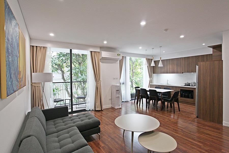 Beautiful 2 bedroom apartment for rent in Tay Ho St, balcony