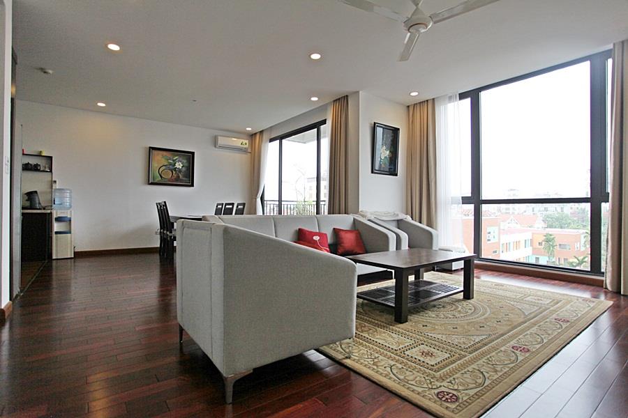 Super nice 2 bedrooms apartment for rent on To Ngoc Van street with balcony