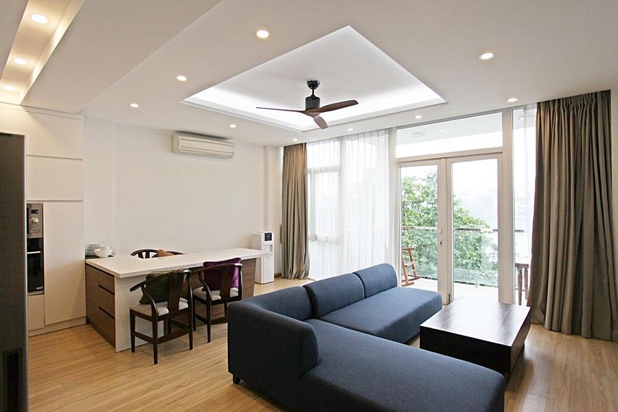 Super lake view 2 bedroom apartment for rent in Quang An Street