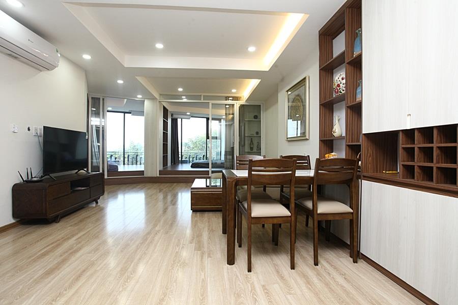 Awesome lake view 2 bedroom apartment on Tran Vu Street, Truc Bach area.