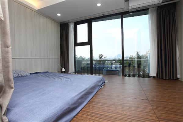 Awesome lake view 2 bedroom apartment on Tran Vu Street, Truc Bach area.
