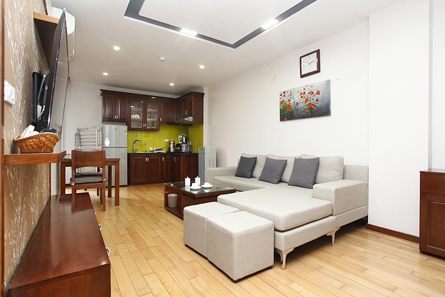 Elegant style 1-bedroom apartment in Linh Lang street, Ba Dinh district