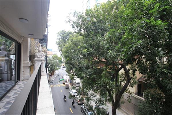 Street view & Balcony 02 bedroom apartment to rent in Truc Bach, Ba Dinh, Gym