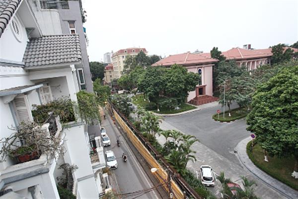 Street view 1-bedroom apartment in Ton That Thiep street, Hoan Kiem, Ha Noi