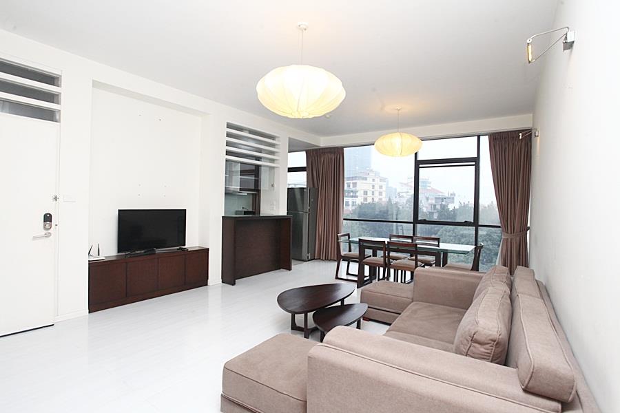 Modern 2-bedroom Apartment with ceiling window on To Ngoc Van street, car access