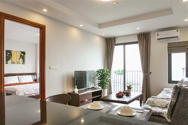 Cozy, separate 1 bedroom apartment in Yen Phu village, balcony