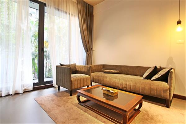 Modern 1 bedroom apartment for rent in Nghi Tam Village, balcony