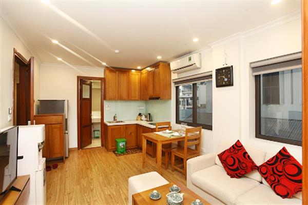 Cozy 01 bedroom serviced apartment for rent at Kim Ma Thuong Rd,