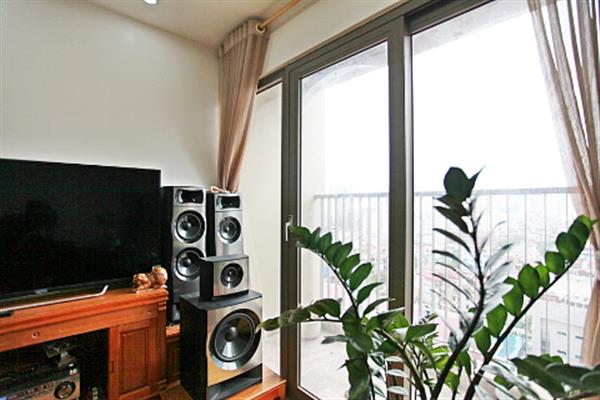 Fully furnished 3 bedroom apartment for rent in Home City 177 Trung Kinh st, Cau Giay dist