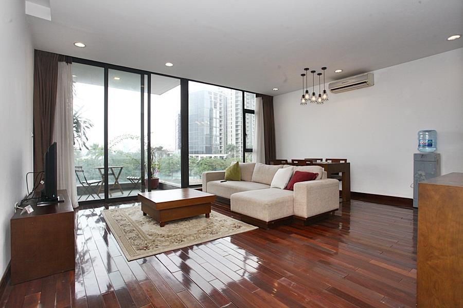 Stunning 02 bedroom apartment in Quang Khanh for rent, balcony with open view