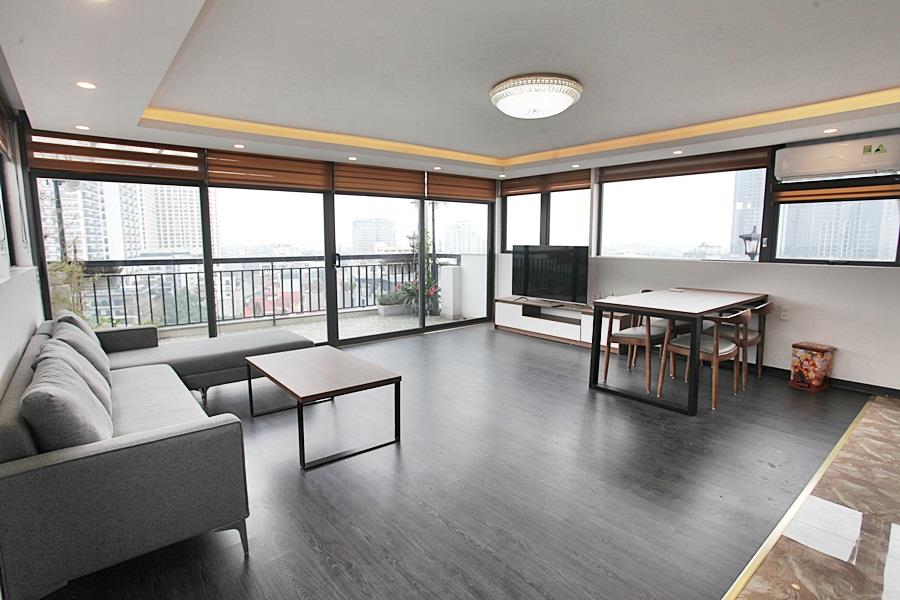Open view & top floor 02 bedroom apartment on To Ngoc Van street