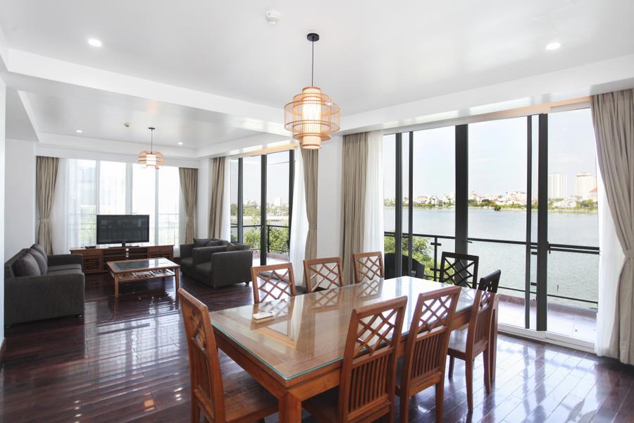 Bright and airy 03 bedrooms apartment with nice balcony, lake view in Tay Ho