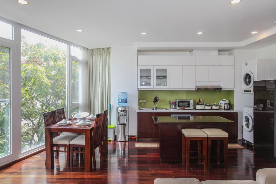 Bright and spacious 02 bedrooms apartment in Truc Bach with lake view
