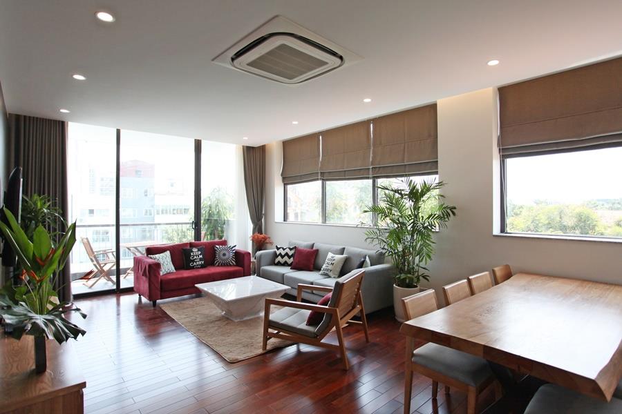 Fully furnished, 200 sq m with 04 bedrooms apartment in Tay Ho Street, Swimming pool