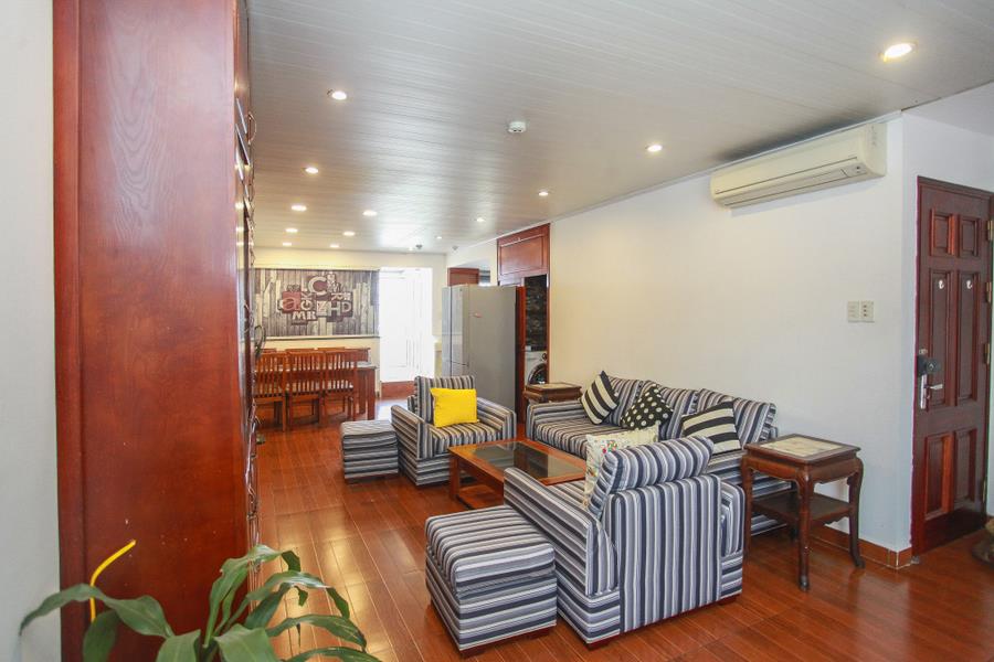Spacious and cozy 03 bedrooms apartment for rent in Xuan Dieu street