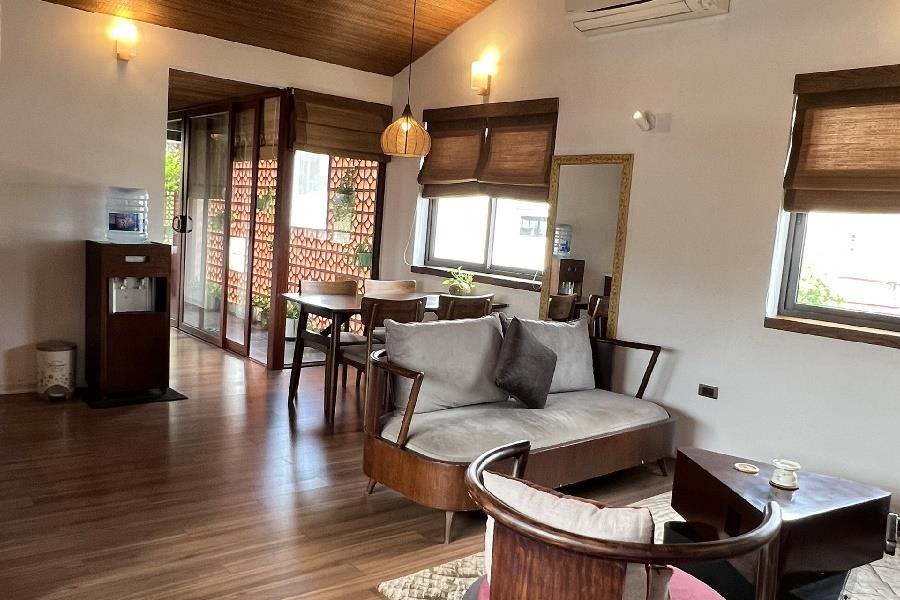 Japanese style 2 bedroom apartment for rent in Hoan Kiem, fully furnished