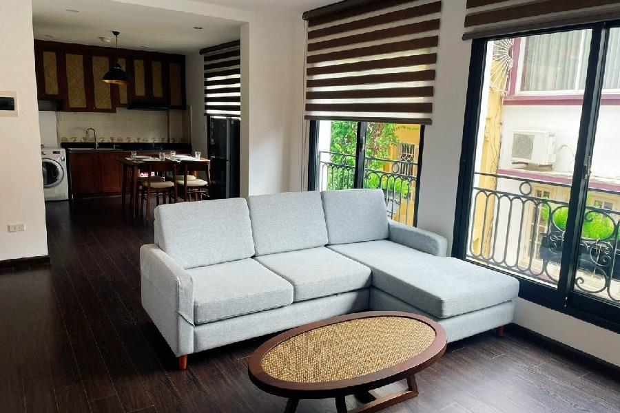 Bright & airy 2 bedrooms serviced apartment for rent in Xuan Dieu