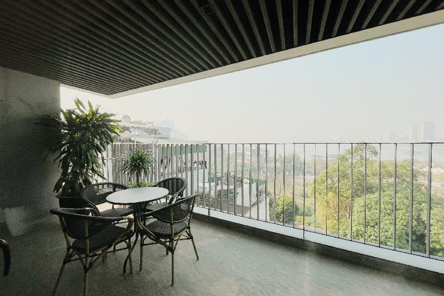 Modern & high floor 04 bedroom apartment with huge balcony in Au Co, Tay Ho