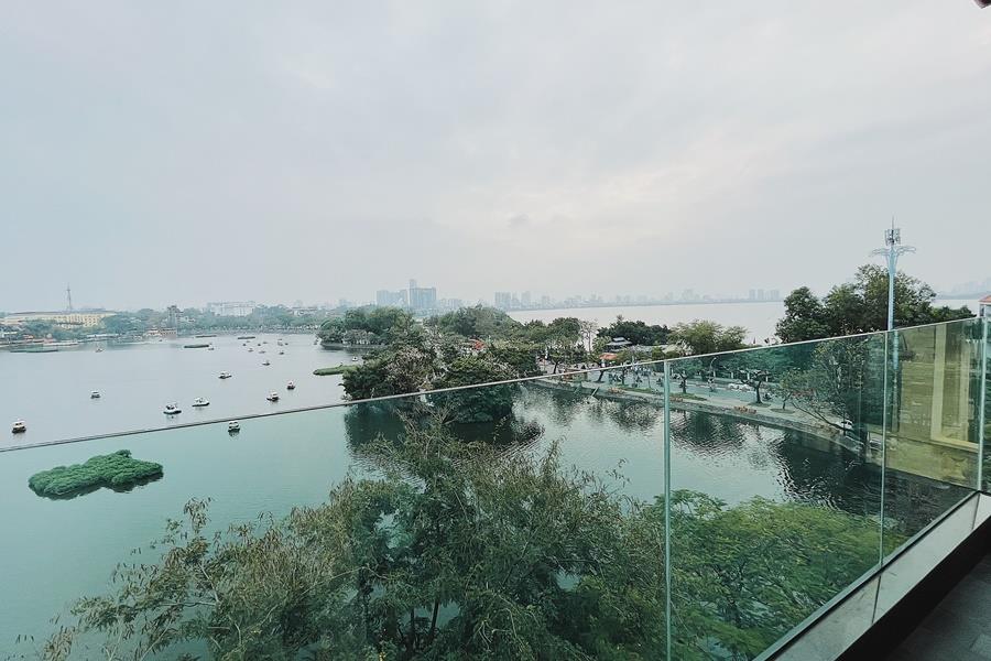 Brand new & Modern 2-bedroom duplex apartment with lake view in Truc Bach