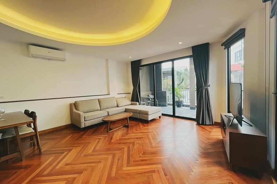 Brand new & Modern 2-bedroom apartment in Dang Thai Mai street, large balcony