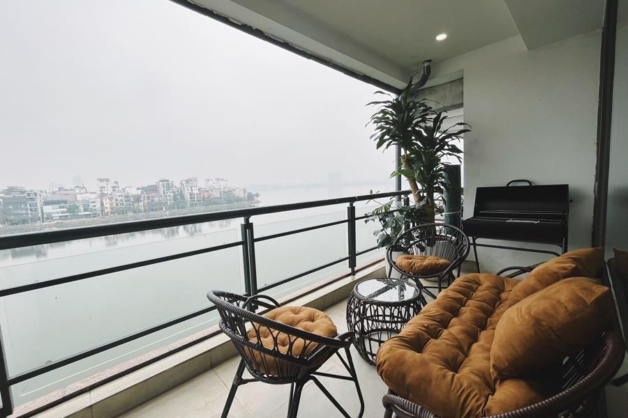 Brand new & Lake view 2 bedroom apartment Quang An st, Japanese style