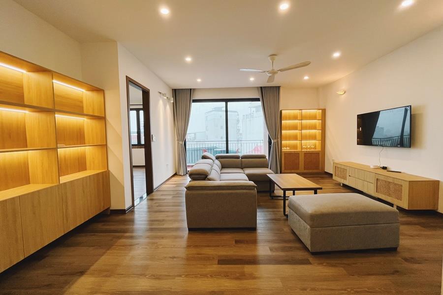 Brand new & modern 3-bedroom apartment in Dang Thai Mai to rent, nice balcony