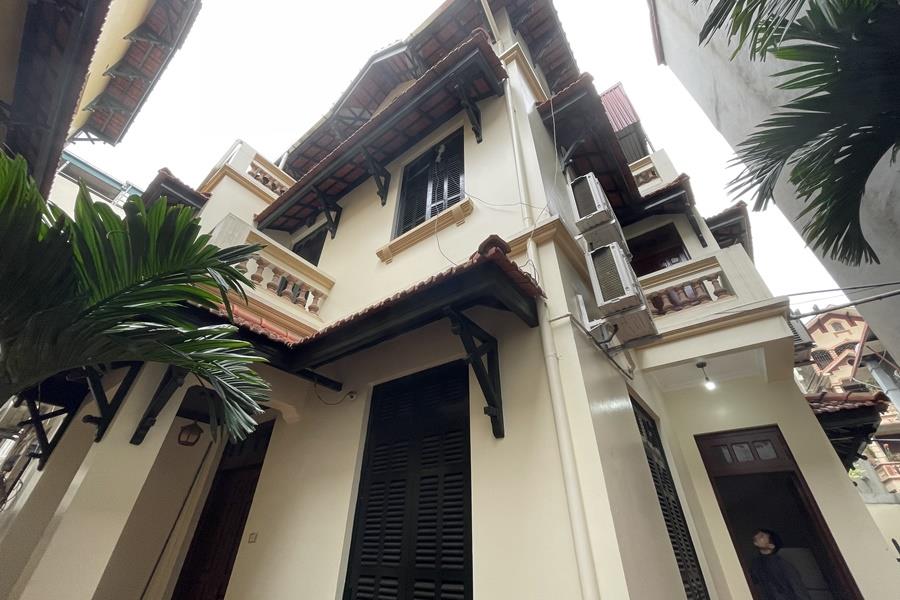 Funished 5 bedroom house for rent in Ba Dinh District Hanoi, Court Yard
