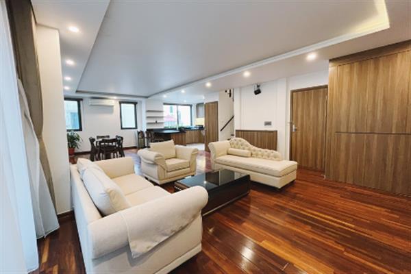 High floor Duplex apartment with 3 bedrooms on Quang Khanh street, direct car access.