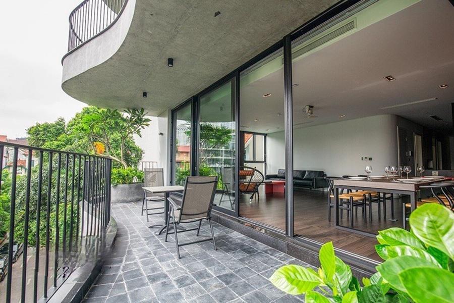 New & modern 3 bedroom apartment in Tay Ho for rent, nice balcony