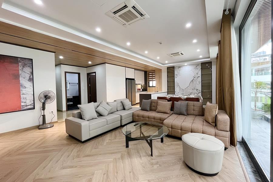 Beautiful 3 bedroom apartment with big balcony in Tay Ho, brand new