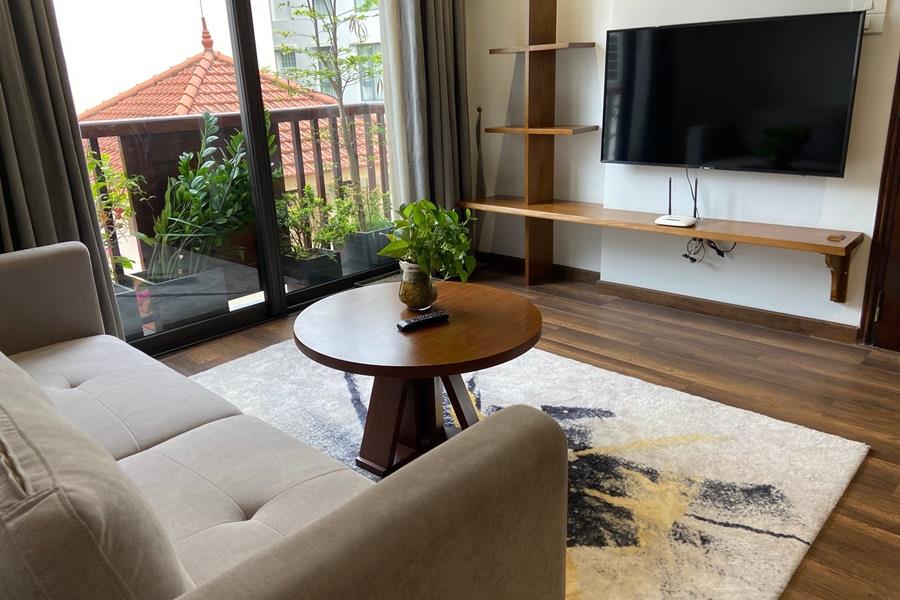 Modern Japanese style 3-bedroom apartment for rent in Kim Ma Ba Dinh