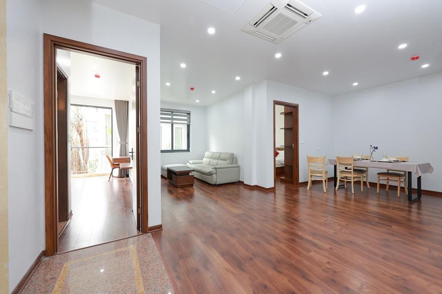 Bright 2-bedroom apartment for rent on Xuan Dieu street, balcony
